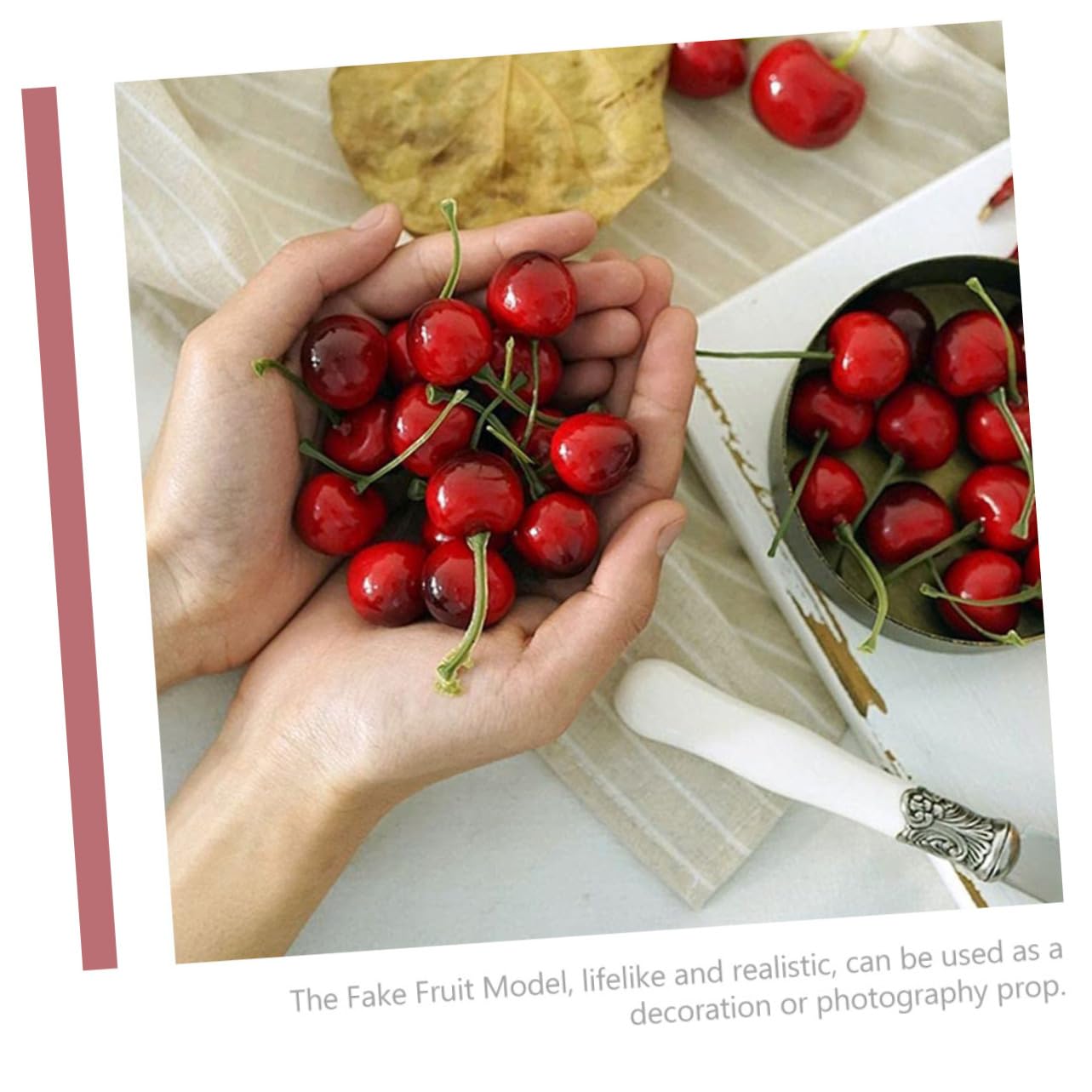 Ciliegie Artificiali Goiern 20 Pezzi - Decorazione Realistica In Schiuma Per Casa E Feste - Foto 4