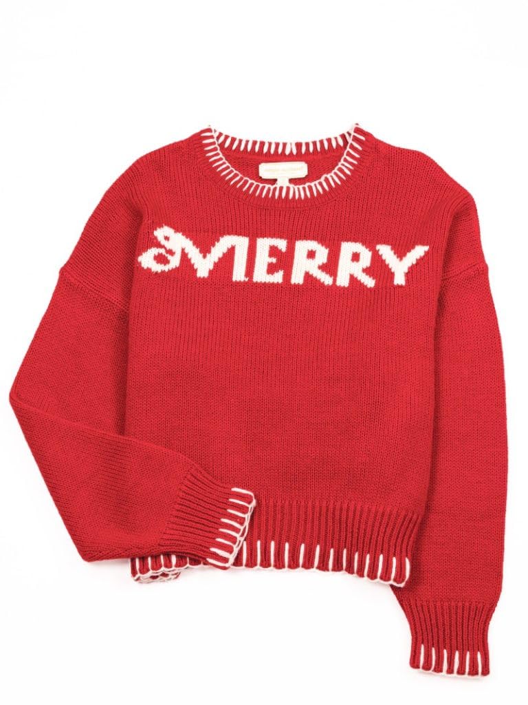 Simply Southern Imee Holiday Sweaters Blanket Stitched Gameday Hello Merry Ribbon Patterns