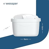 Wessper vízszűrő patron aktív szénnel 6 db Brita Dafi Aquaphor kompatibilis 3