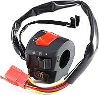 Vista 6 de Interruptor de manillar, 2 unids DC 12V Universal 7/8 '' manillar motocicleta cuerno giro interruptor de control de luz
