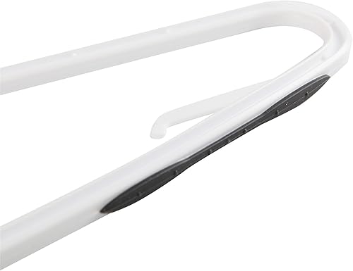 Miniatura 3 de Finnhomy Paquete de 50 perchas de plástico, perchas para ropa con almohadillas antideslizantes, organizador fácil de deslizar para ahorrar espacio,