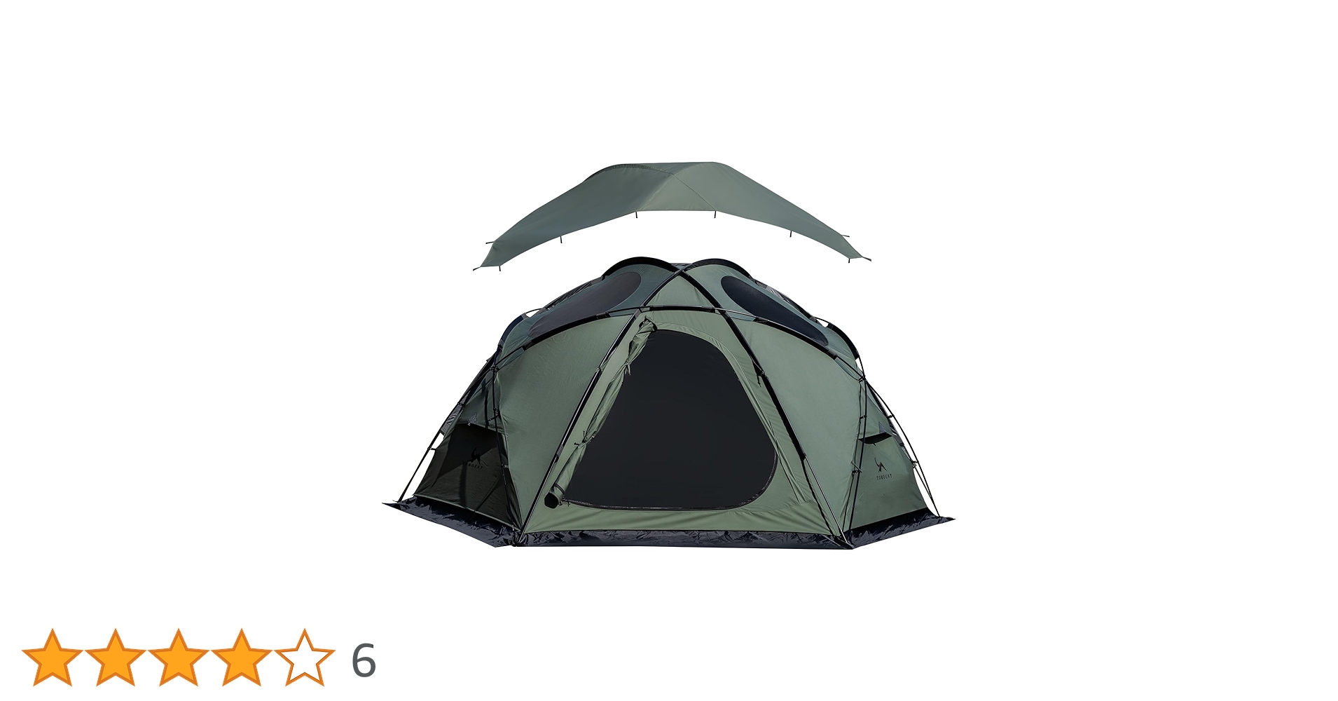 Amazon.co.jp: TOMOUNT ドームテント tc 大型 煙突穴付き 2～4人