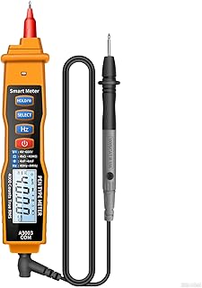 VOBOR Multimeter Spannungsprüfer, Voltmeter Durchgangsprüfer mit Auto Range, Digital Pen Berührungslos Spannungsprüfer für AC/DC Spannung, Strom, Widerstand, Durchgangsprüfung (ohne Batterie)
