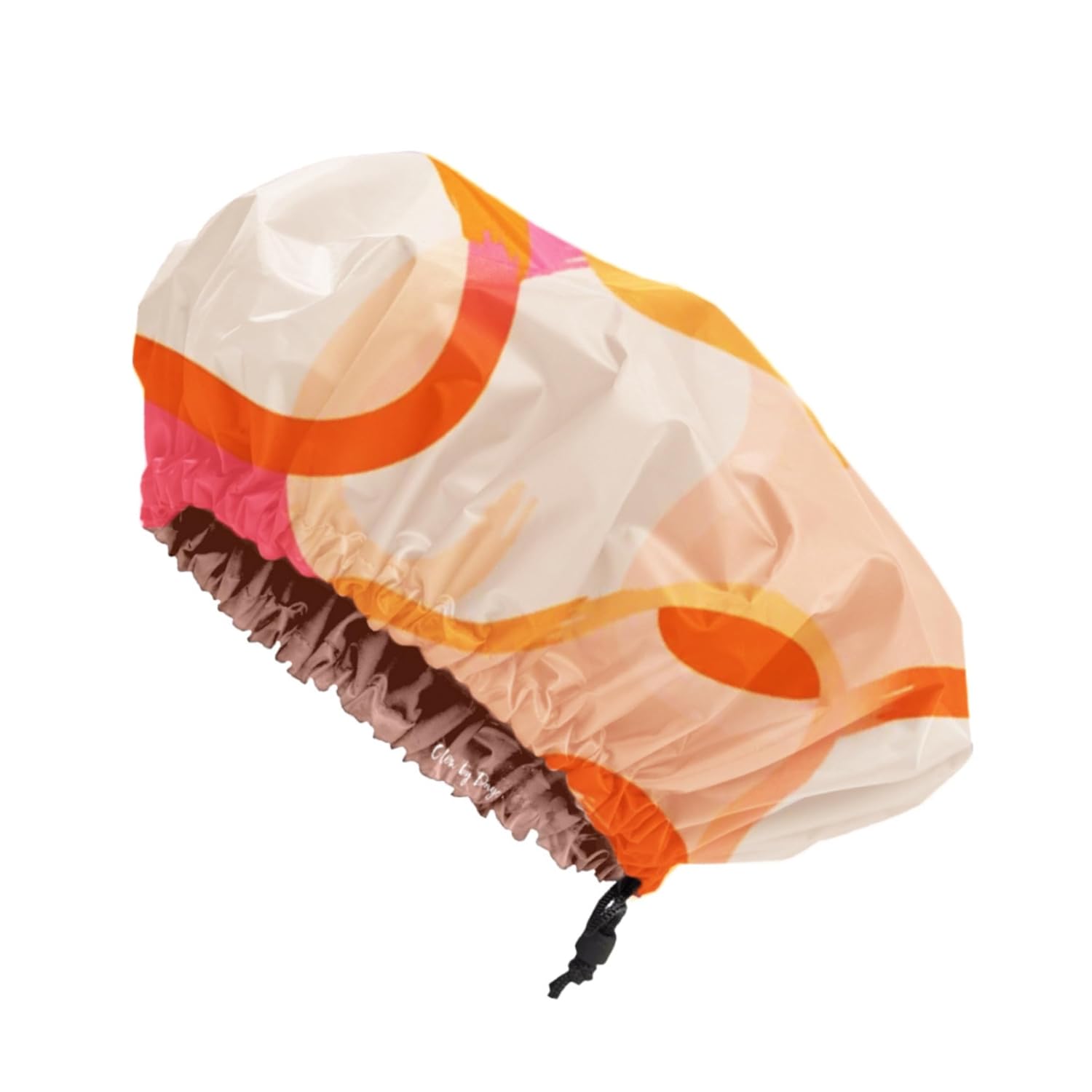 Glow by Daye Satin Lined Shower Cap, Adjustable and Waterproof with Satin Interior for Hair Protection, Large (Sassy Leopard)