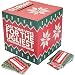 Ugly Sweater Ballot Box and Cards Set - 1 Vote Box with 50 Ballots, Christmas Party Contest Supplies, Holiday Ugliest Sweater Award Fun Activity Game, Red and Green, Large 10 x 10 Inches
