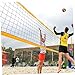 Parliky 1set Professional Beach Volleyball Net Weather-Resistant Mesh for Use Includes Storage Bag for Training and Standard Competitions