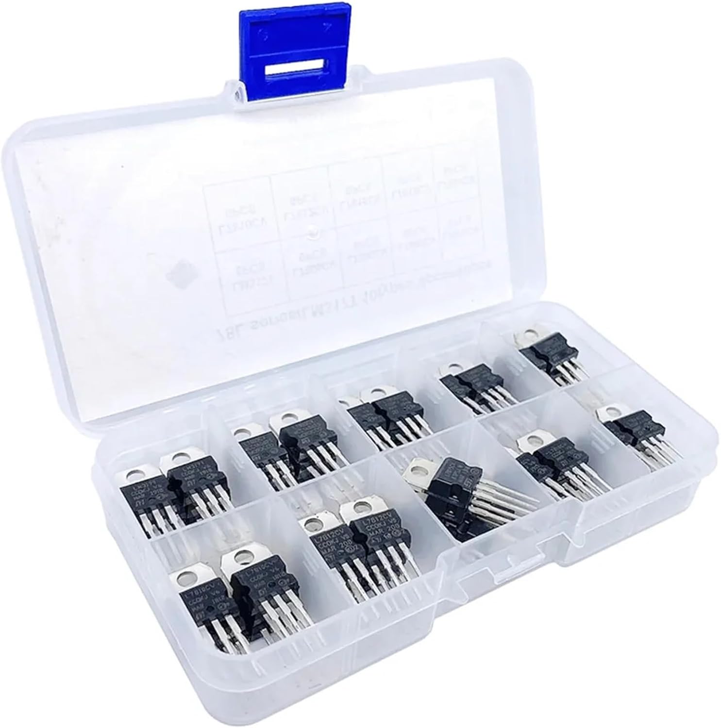 Voltage Regulator Box Kit 10 Value 50Pcs LM317T/L7805/06/08/09/10/12/15/18/24CV Three-Terminal Manifold Set