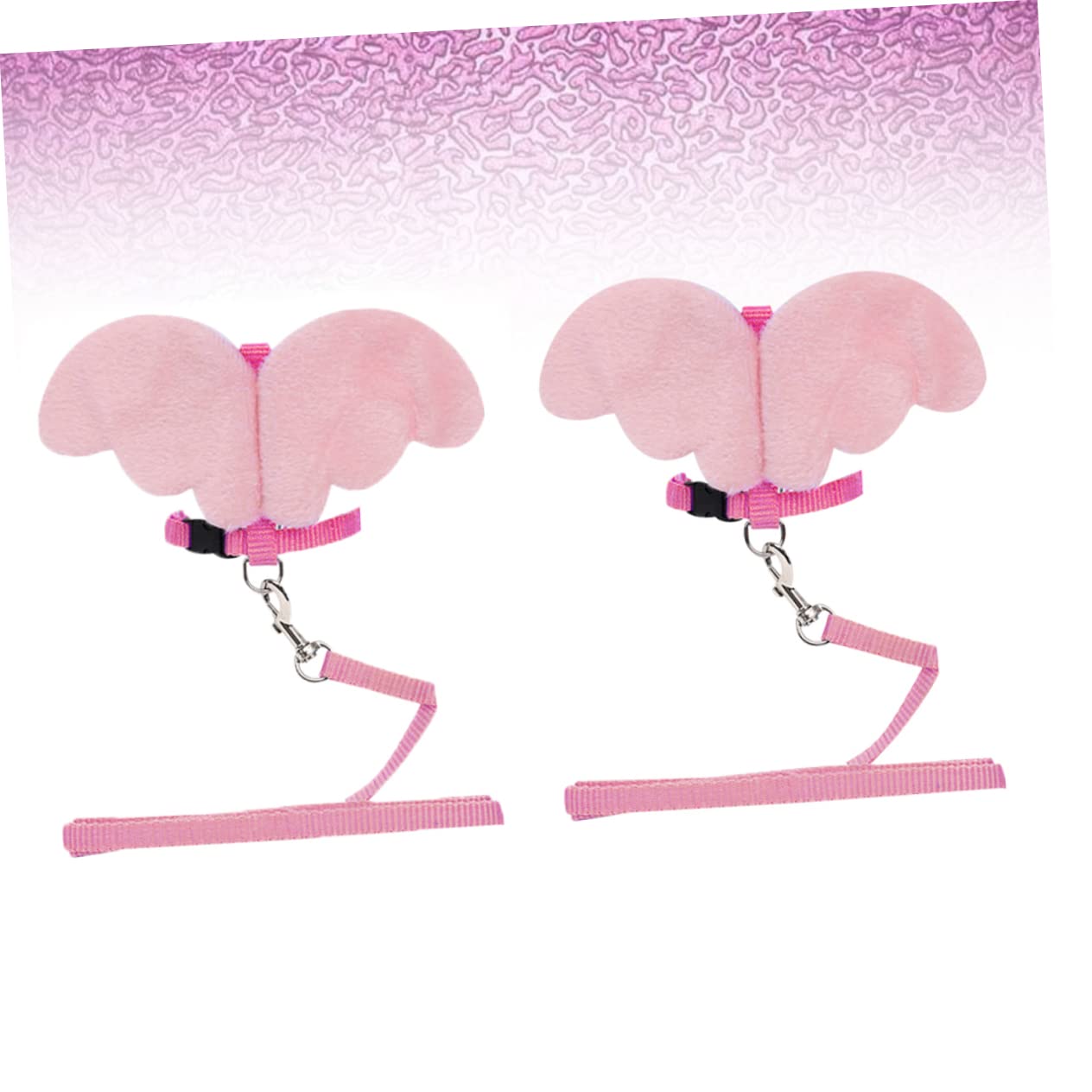 Abaodam 2pcs Cat Vest Harness Soft and Breathable Pet Chest Strap Angel Shape Design Pink Lightweight Durable Comfortable for Cats Pet Supplies for Daily Walks