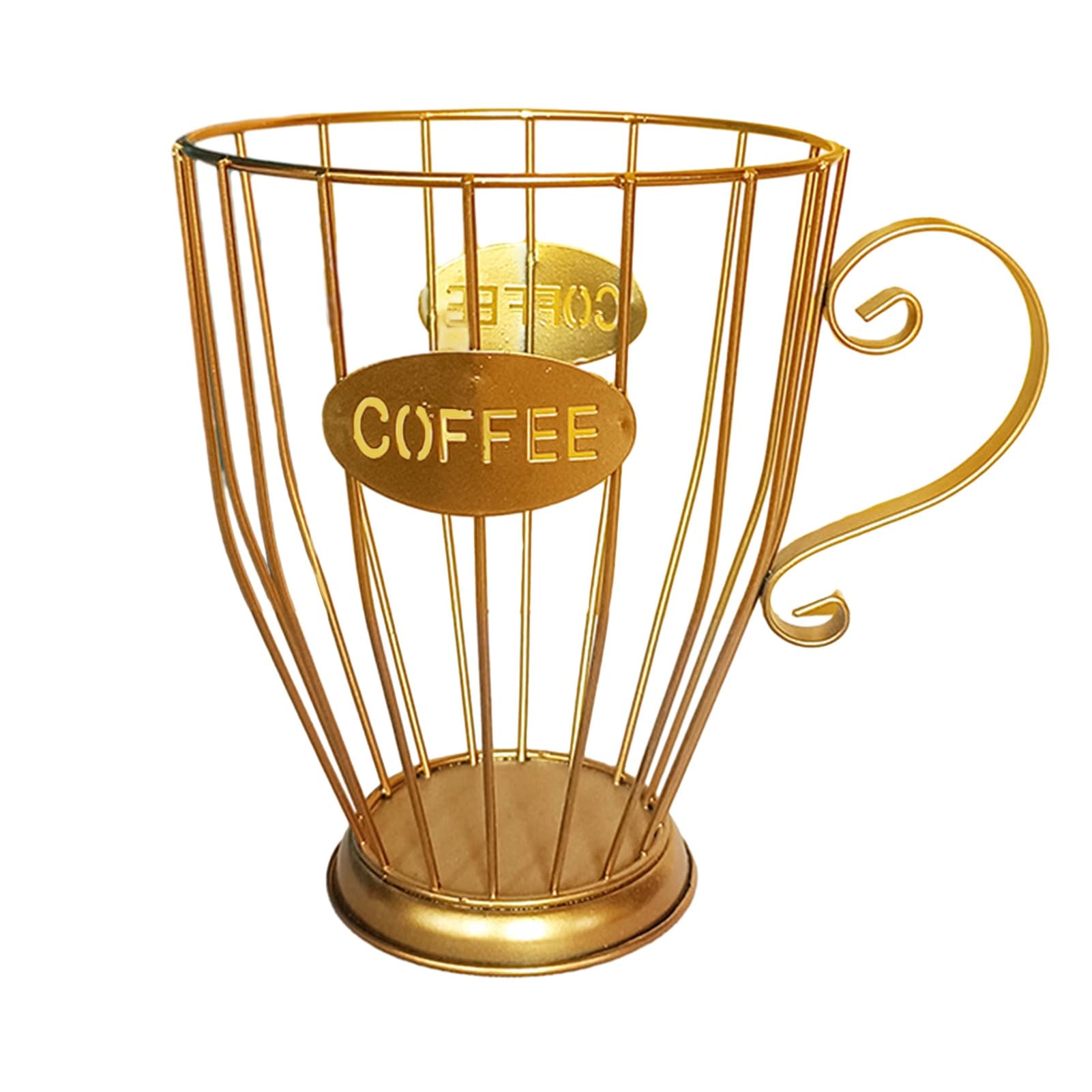Panier Rangement Dosettes Café – En Fil De Fer – Grande Capacité – Pour Comptoir De Cuisine Ou Bureau – Style Industriel