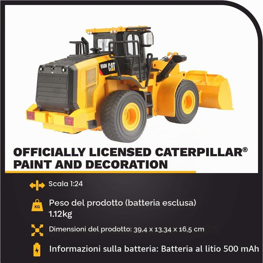 Carrera - 37025003-1:24 RC CAT 950M Wheel Loader