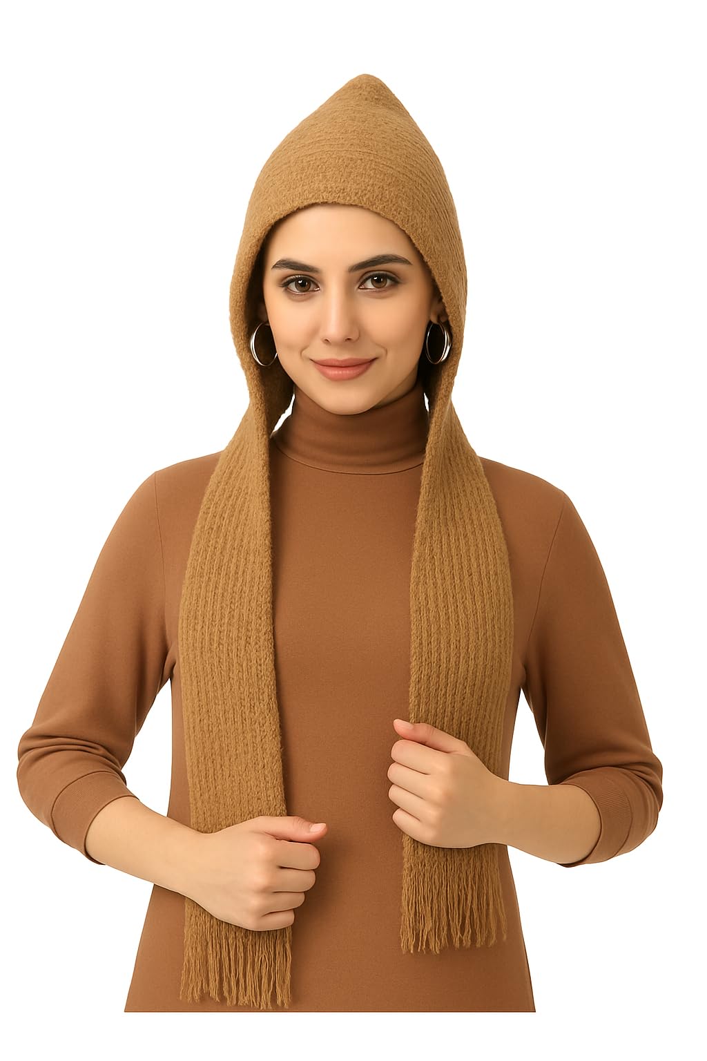 Winter Cap for Women Woolen with Mufflers Ladies Knitted for Girls Cap, Stylish for Winter Wear Scarf