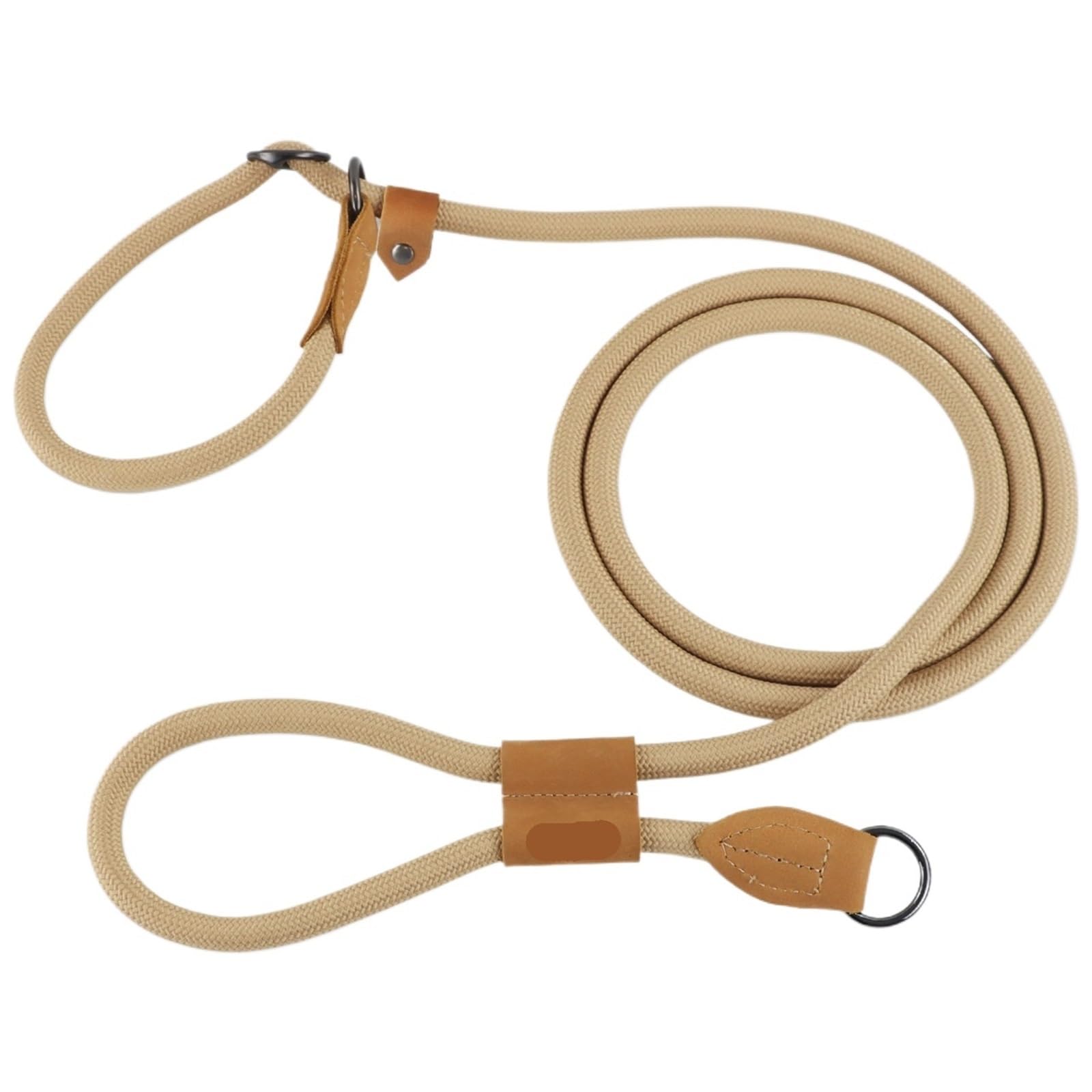 Ceinture de Traction pour Chien Laisse multifonctionnelle réglable en Forme de P for Chien, chaîne Taille, Corde Traction la Course, Marche, laisses Mains Libres(Beige,210CM)