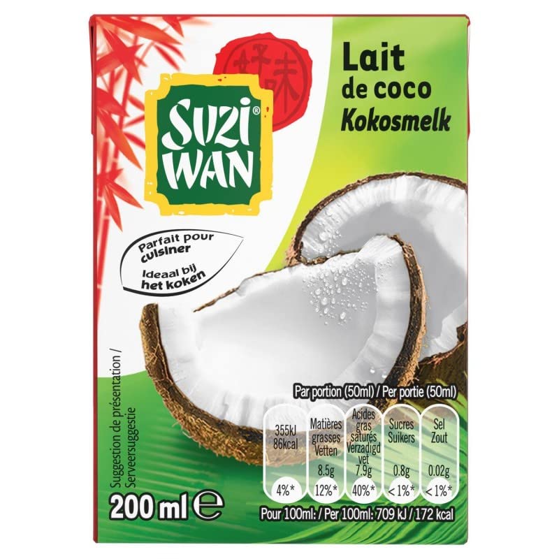 Suzuki Wan – Leche de coco 200 ml – Tres artículos