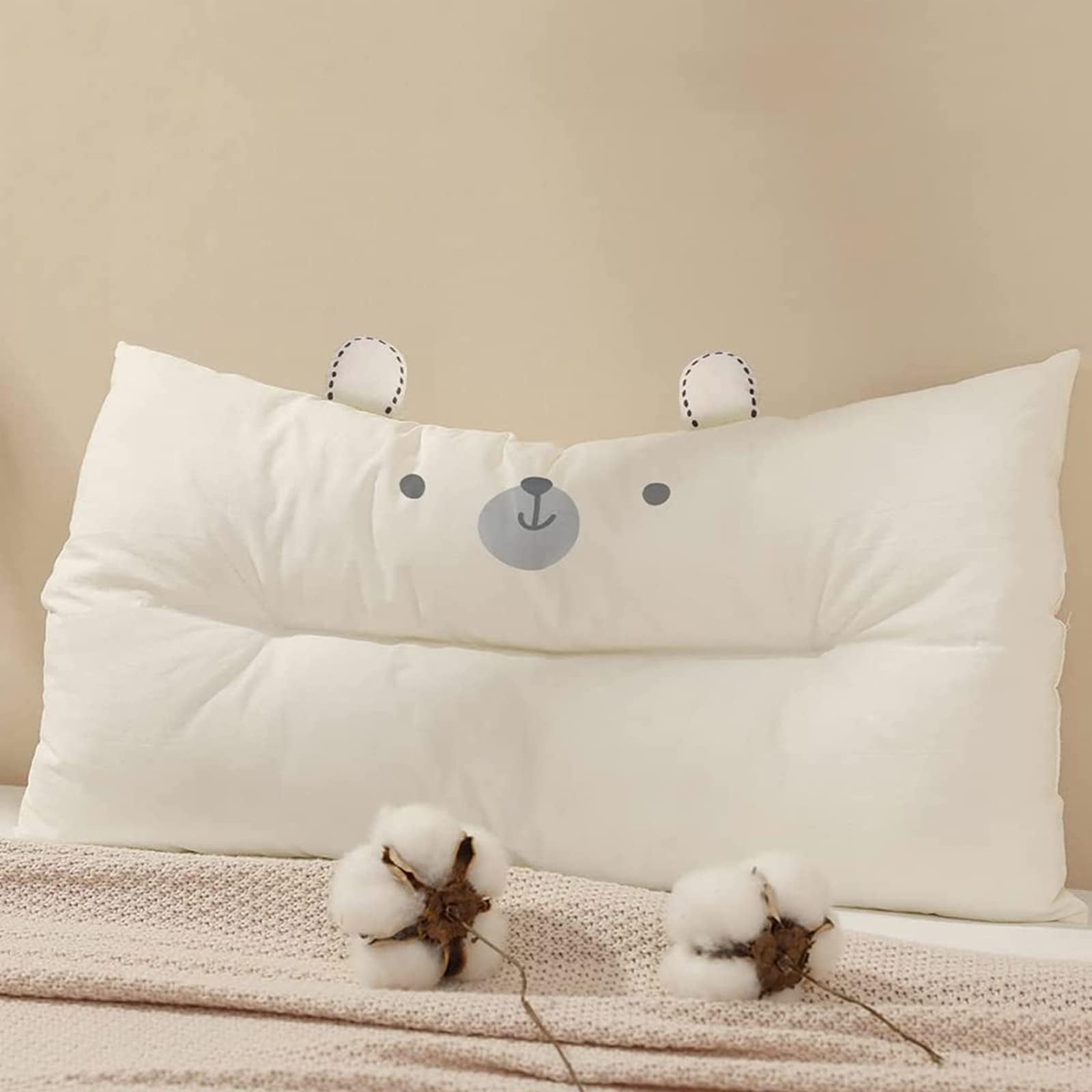 Angel Dear Grey Elephant Curved Pillow Baby