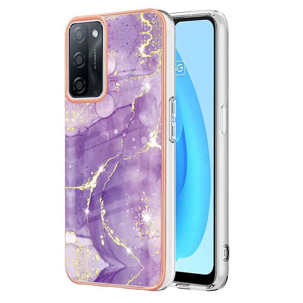 Custodia Pelle Gatto Foglie Rilievo SEAHAI Cover Per Oppo A78 5G / Oppo A58 5G / Oppo A58X, Custodia Protettiva Ultra Sottile Ed Elegante In Silicone TPU Flessibile, Glitter Modelli Colorful Cover