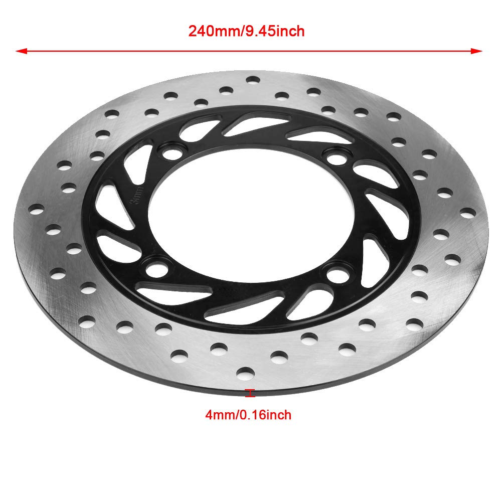 Disco de Freno, Repuesto de Disco de Freno Trasero Redondo para Motocicleta de 240 Mm para CB400 CB-1 CB500 CB750 CB900 Hornet919 para Disco de Freno Cb 500 Pc32 Disco de Freno Disco de Freno Disco78