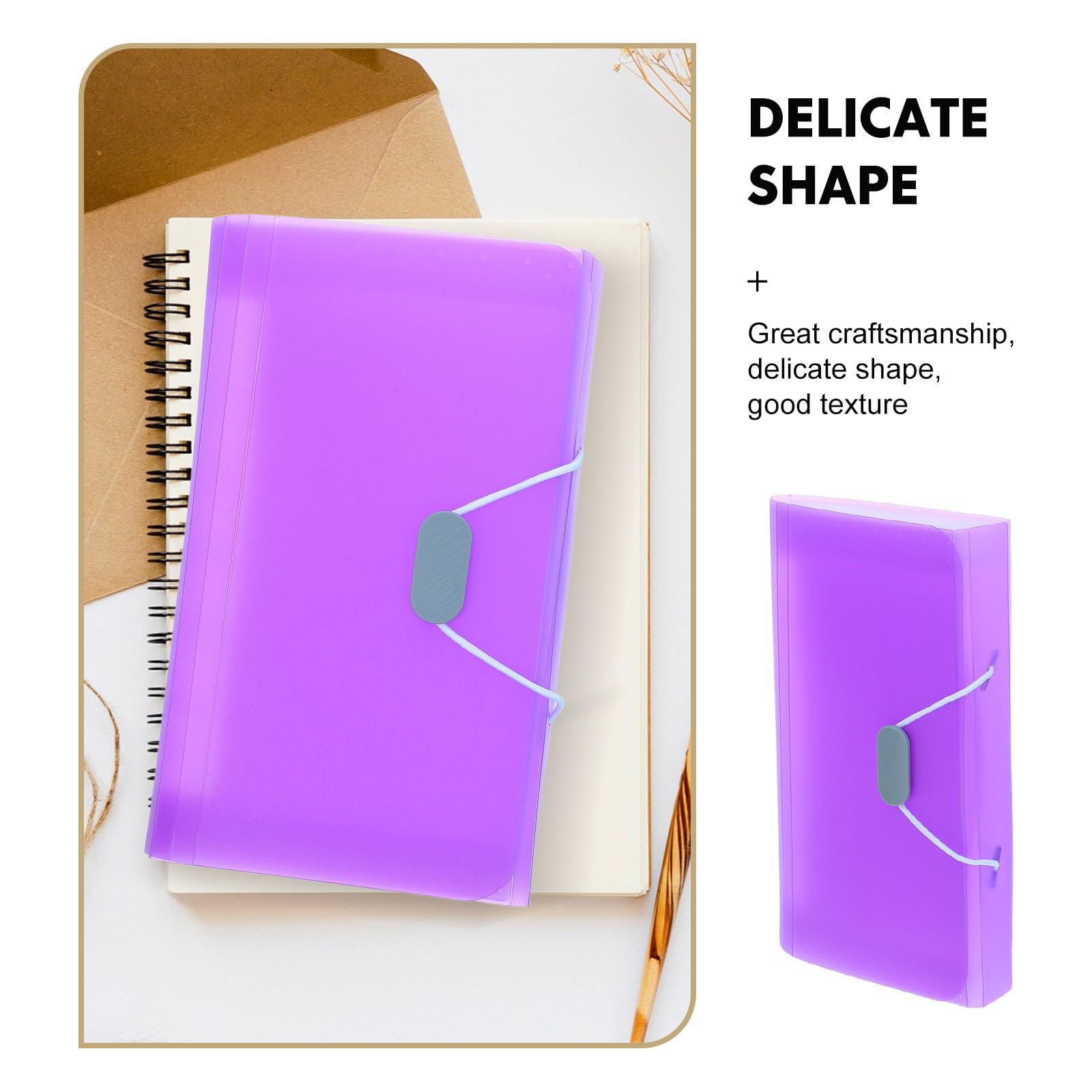 8 cartelle espandibili formato A6 - Mini cartelle a fisarmonica a 13 tasche con etichette indice - Portatili per documenti quotidiani, ricevute fiscali, carte, coupon e piccoli documenti