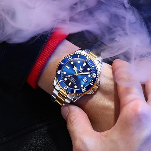 Miniatura 2 de OLEVS Reloj mecánico para hombre ahueca hacia fuera impermeable reloj de cuerda automático para hombres