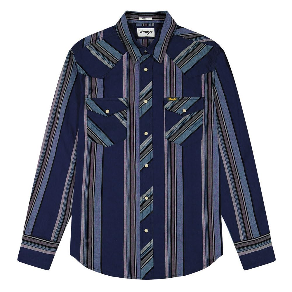 Wrangler - Camisa Hombre - Corte Regular - Western Indigo Shirt - Azul Marrón