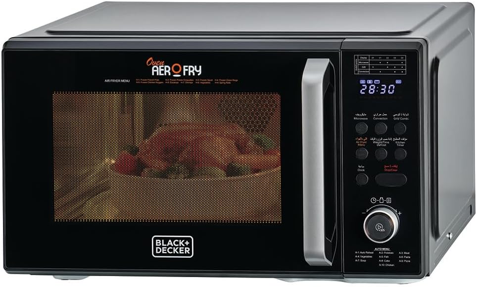 Black & Decker 4in1 Digital Microwave Oven with Air Fryer, Grill