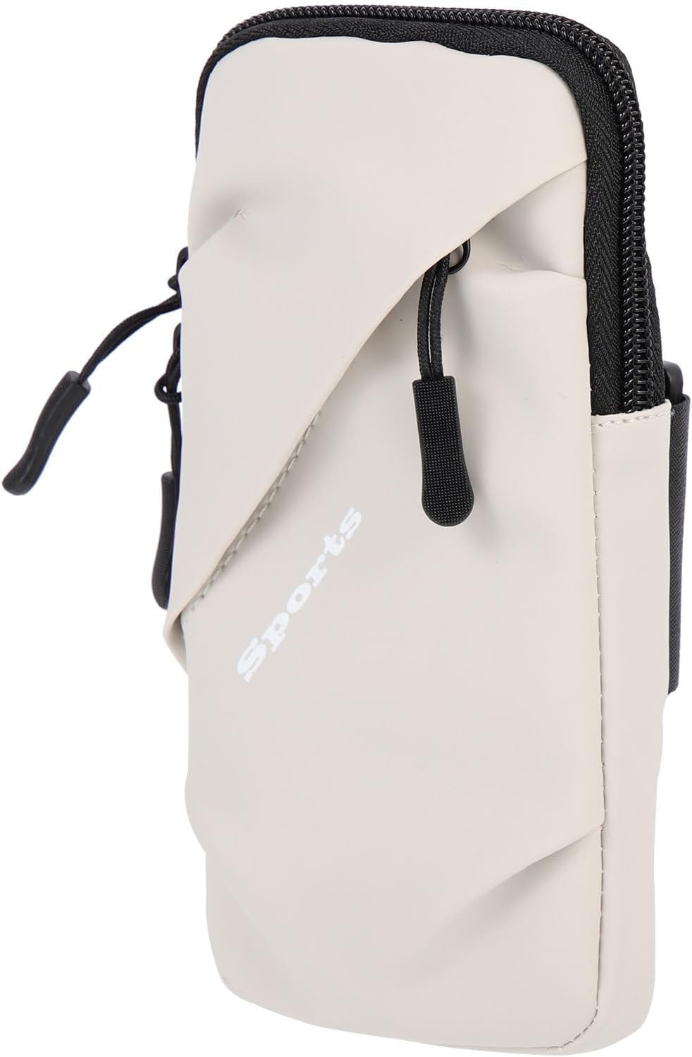 Zerodeko Sports Phone Arm Bag for Running and Outdoor Use Waterproof Grey Cell Phone Armband with Adjustable Strap