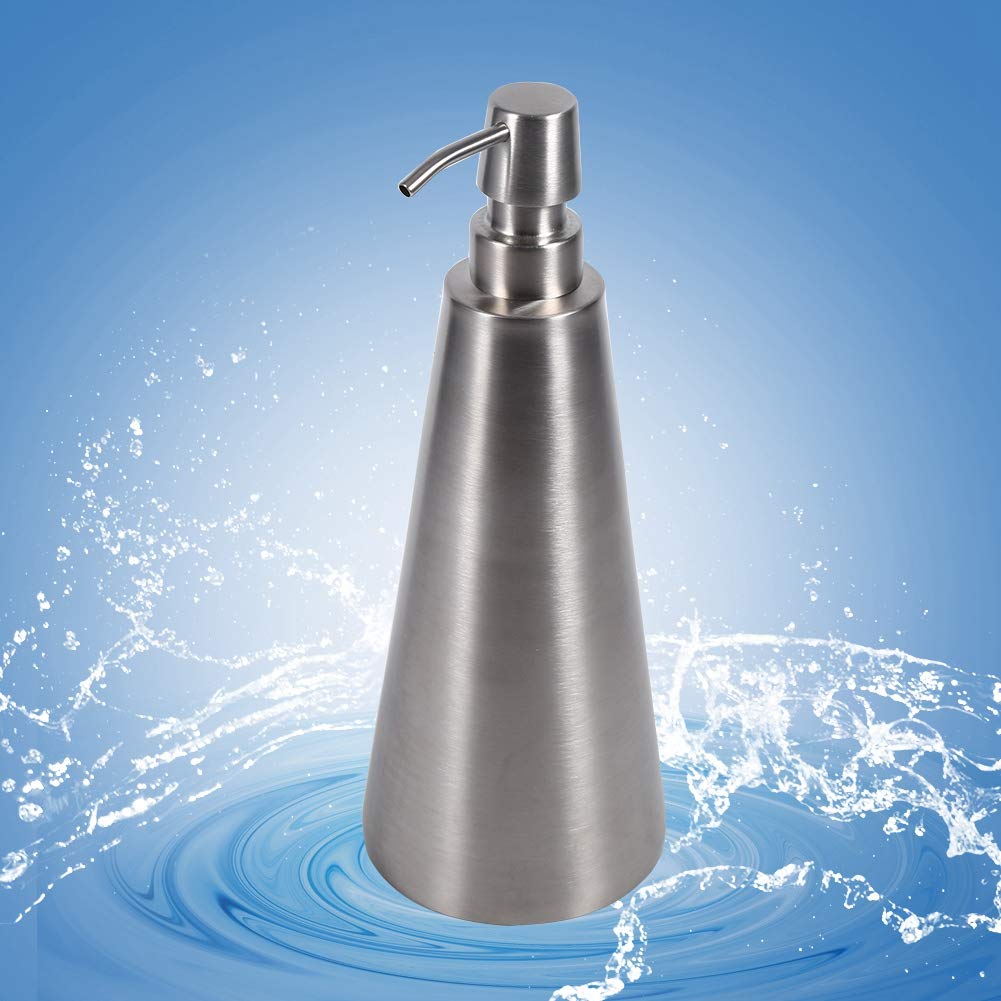 EMUKOEP Dispenser di Sapone di Grandi Dimensioni Doccia 1pc 800ml Dispenser di Sapone per Pompa in Acciaio Inossidabile di Grande capacità Accessorio per Il Bagno da Appoggio