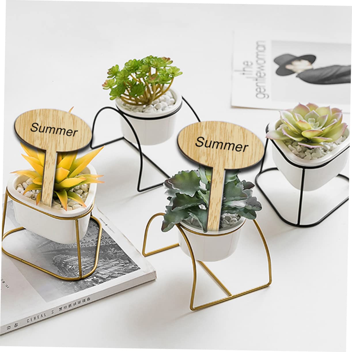 Kisangel 150pièces Étiquettes De Plantes Marqueurs Pour Fleurs Accessoires Pratiques Pour Jardinage Et Décoration De Plantes
