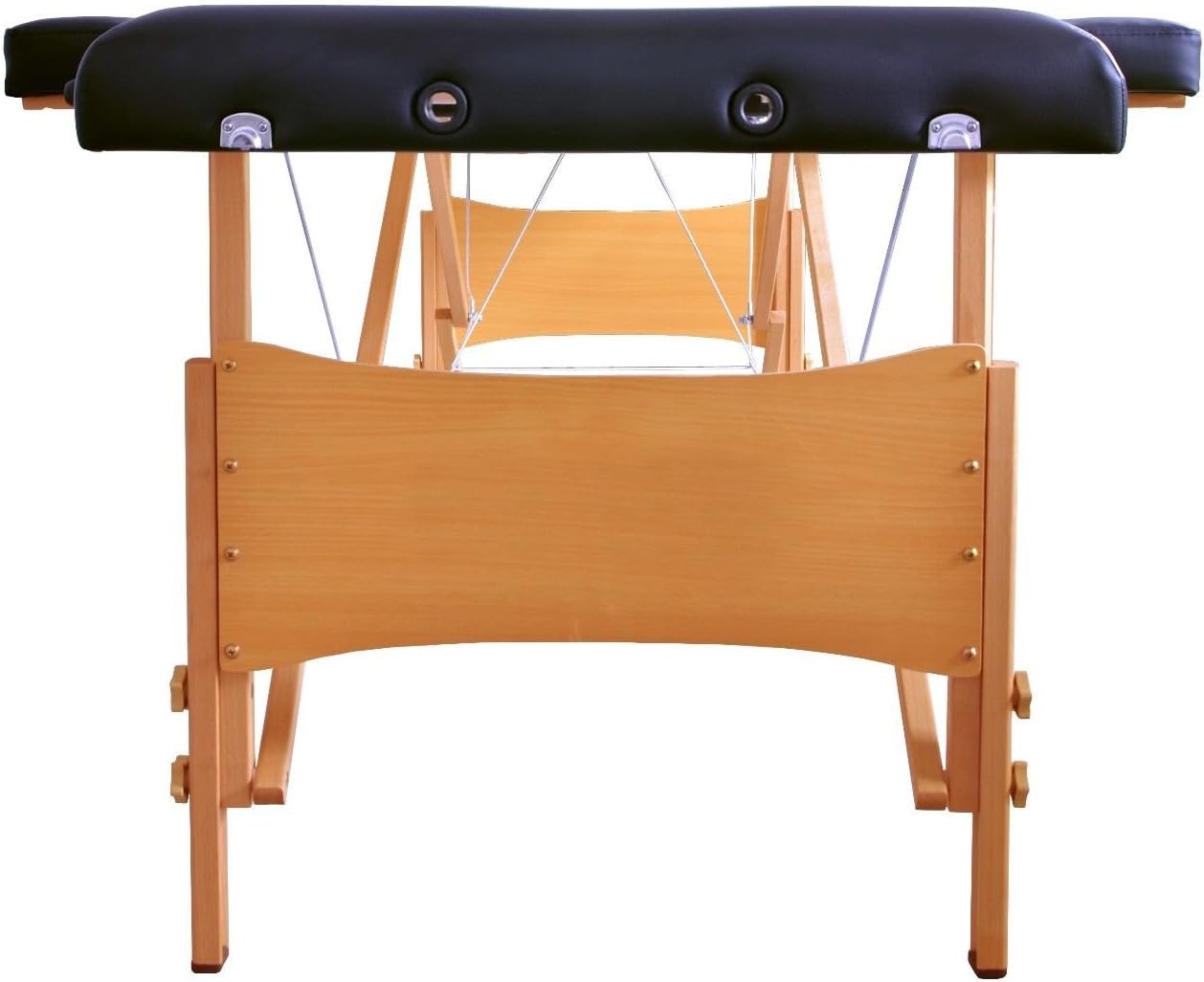 2" Pad 84" Black Portable Massage Table w/Free Carry Case Chair Bed Spa Facial T
