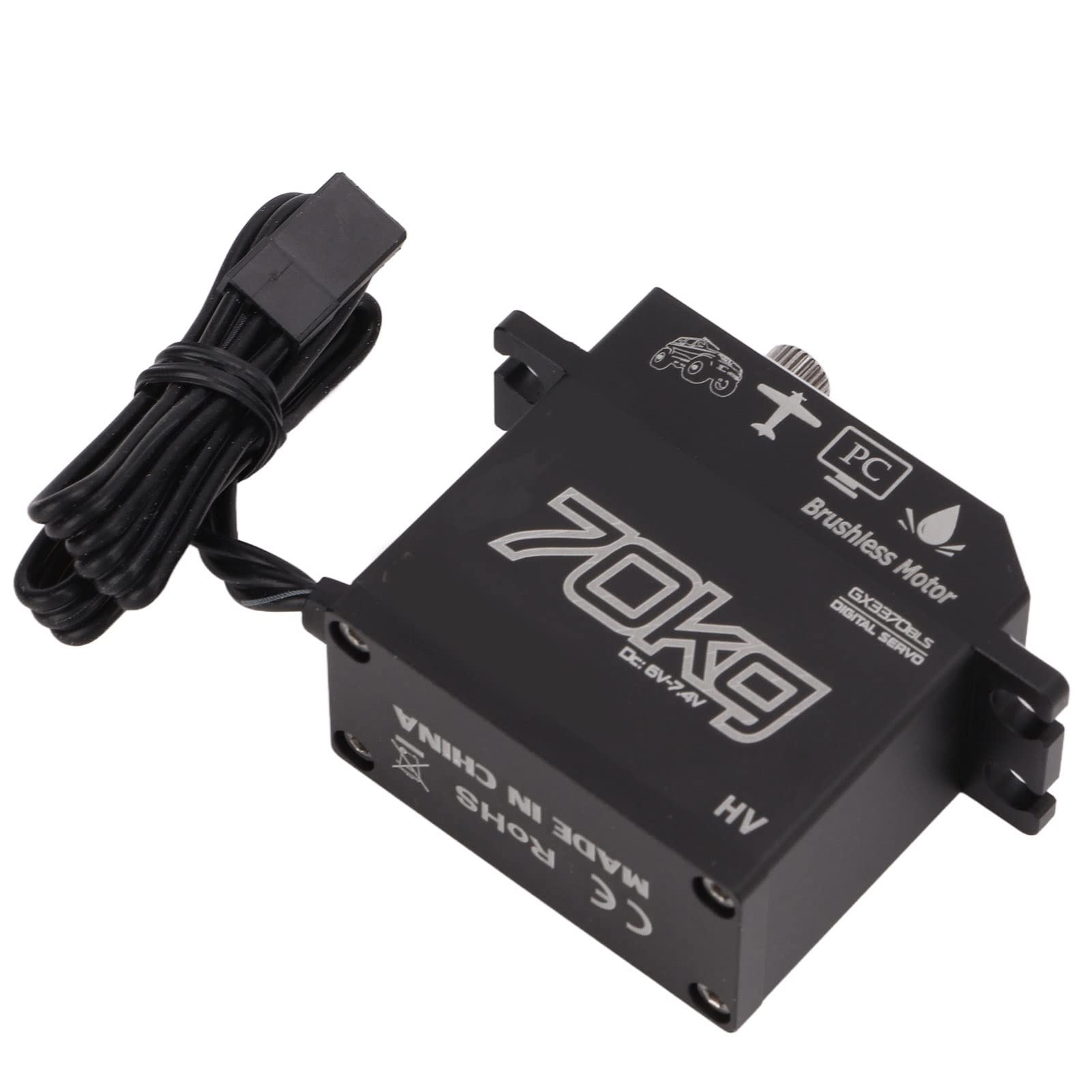 CHICIRIS IP67 Wodoodporny Bezszczotkowy Silnik Cyfrowy o Wysokim Momencie Obrotowym 70 KG do Samochodów SCX10 1/8 1/10 RC Metal Gear Trwały