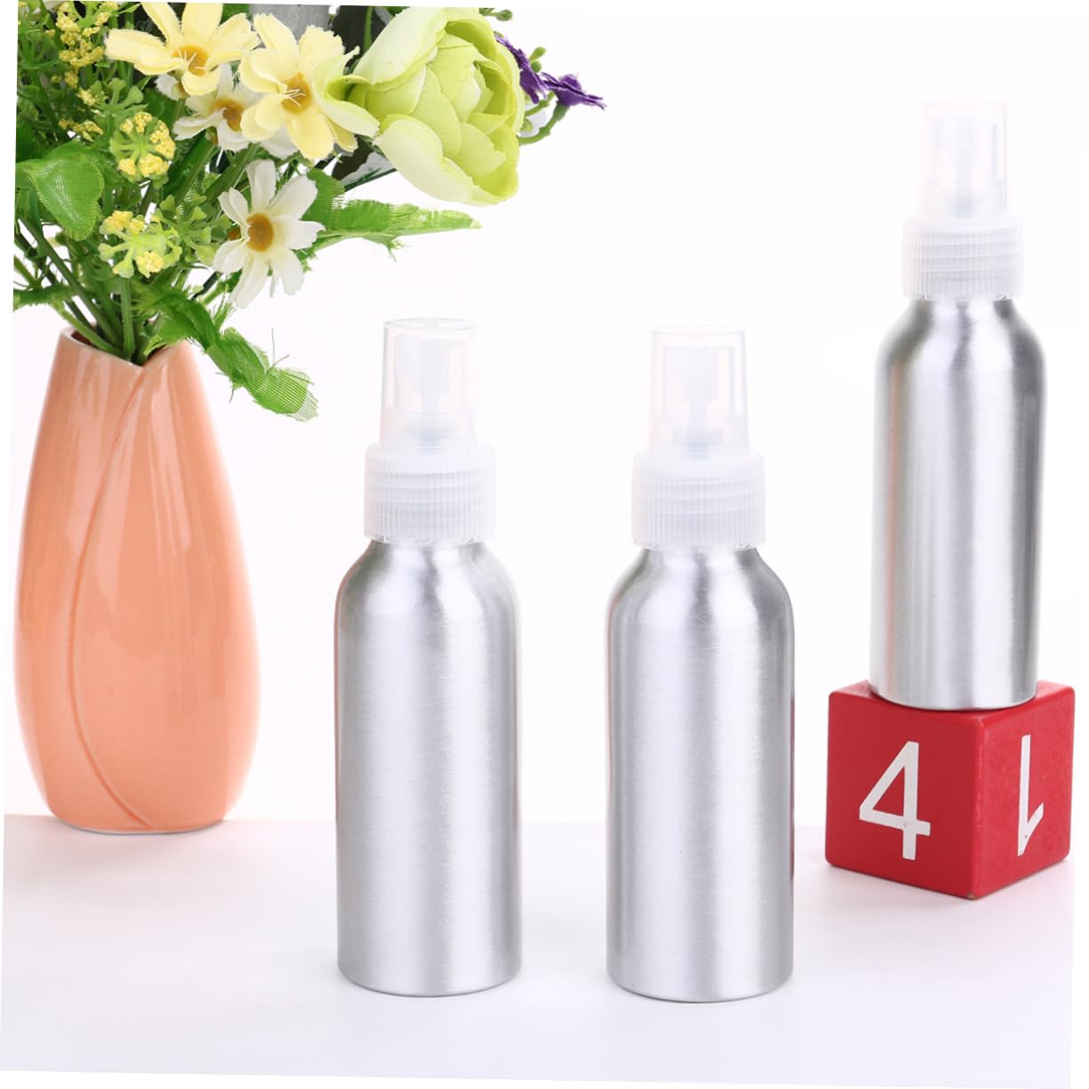 WOONEKY 10stücke Teiliges Aluminium Sprayflasche Nachfüllbare Travel Bottles Mit Transparentem Sprühkopf Für Parfüm Und Flüssigkeiten