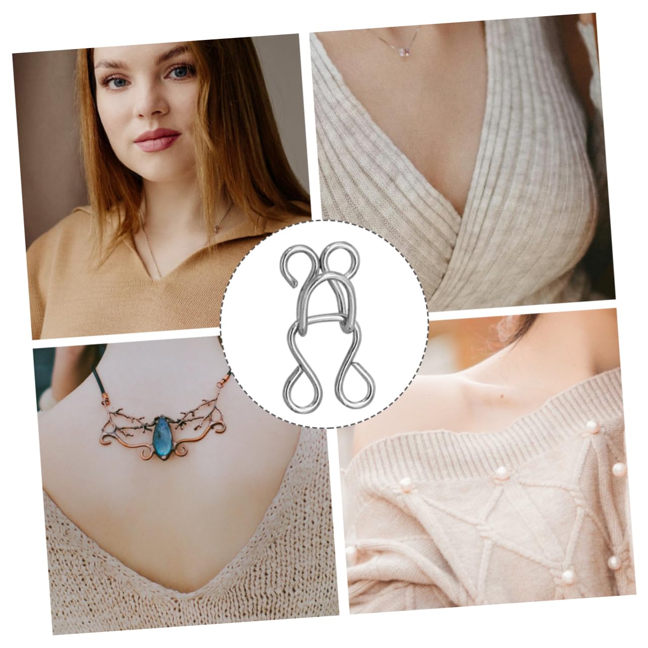 50 Ensembles Crochets Et Œillets En Métal Frdelma - 3 Tailles (12,5mm, 15mm, 17mm) - Pour Couture Soutien-Gorge, Robe, Pantalon