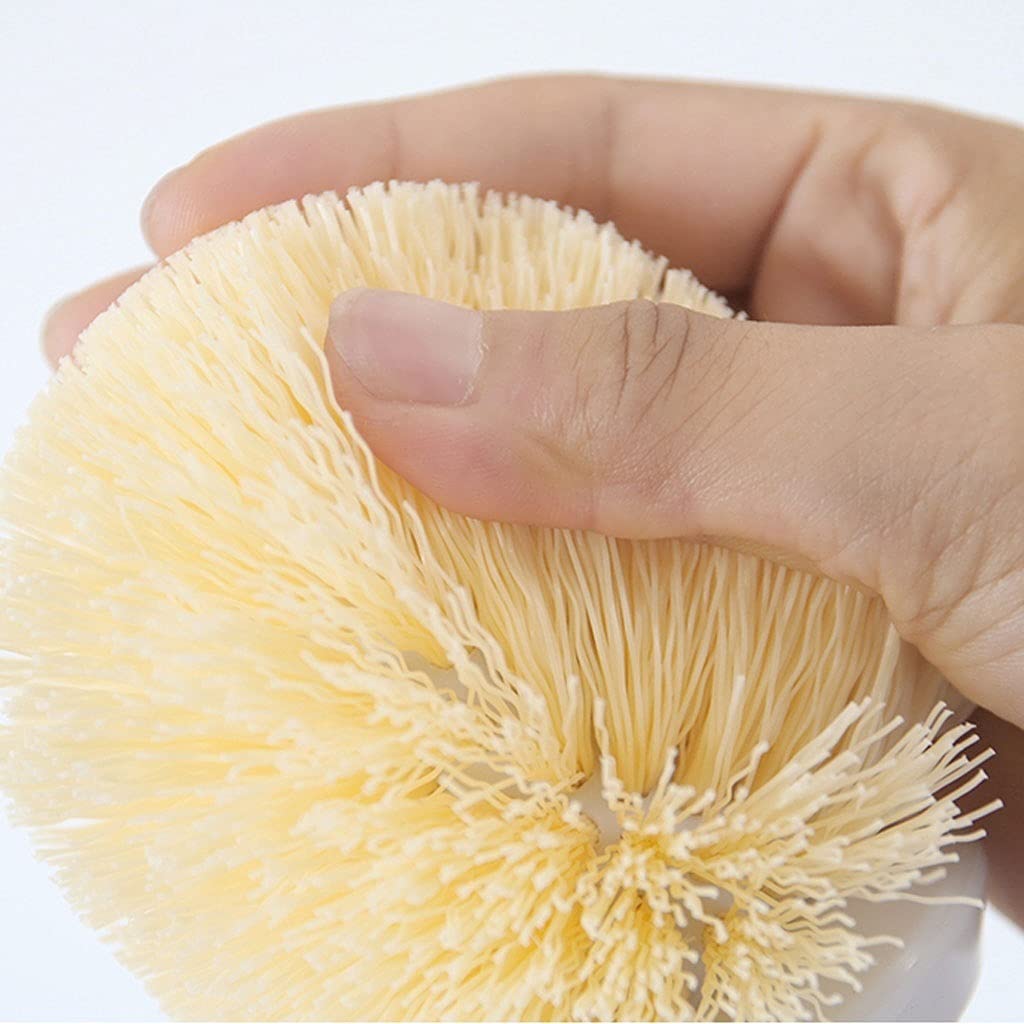 Design Classico Manico Lungo bambù Brush Brush e Base Brush Brush Brush Design Semplice Brush Brush Brush Famiglia Bagno Dead Angolo dei Pennello Brush Set Risparmia Spazio