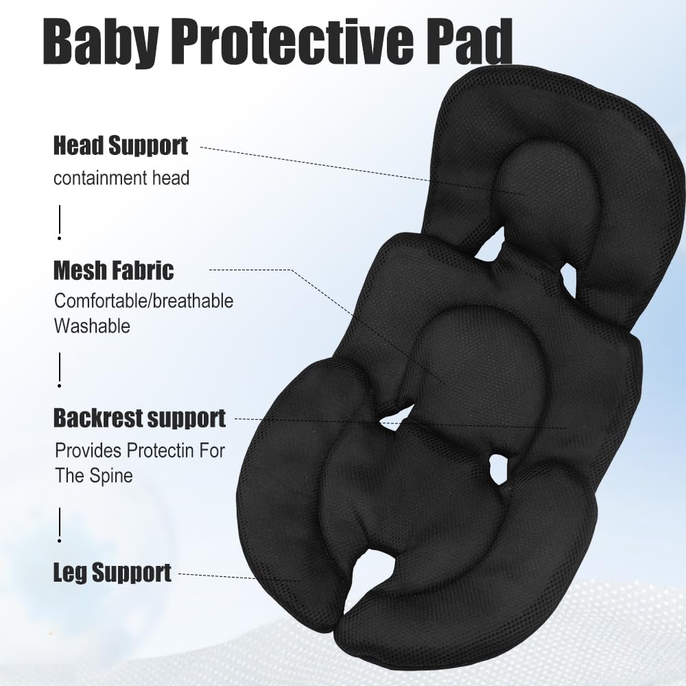 Reductor Silla Coche Bebé, Inserto para Asiento de Coche para Bebé, Reductor de Asiento para Bebe Recién Nacido, Cojín para Asiento de Coche para Bebe, para Asiento de Coche, Silla Alta