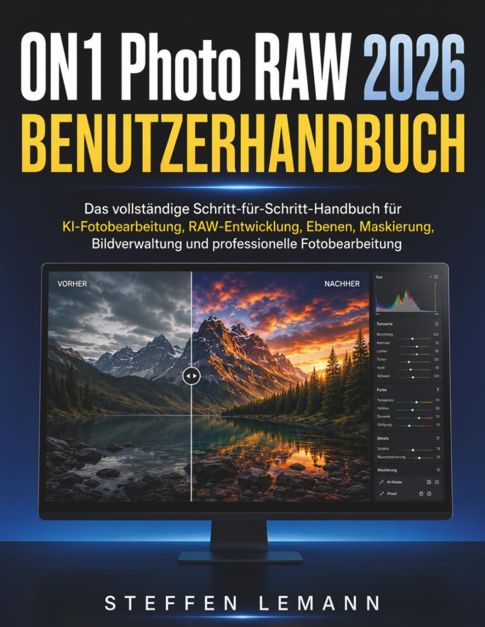 ON1 Photo RAW 2026 Benutzerhandbuch: Das vollständige Schritt-für-Schritt-Handbuch für KI-Fotobearbeitung, RAW-Entwicklung, Ebenen, Maskierung, Bildverwaltung und professionelle Fotobearbeitung