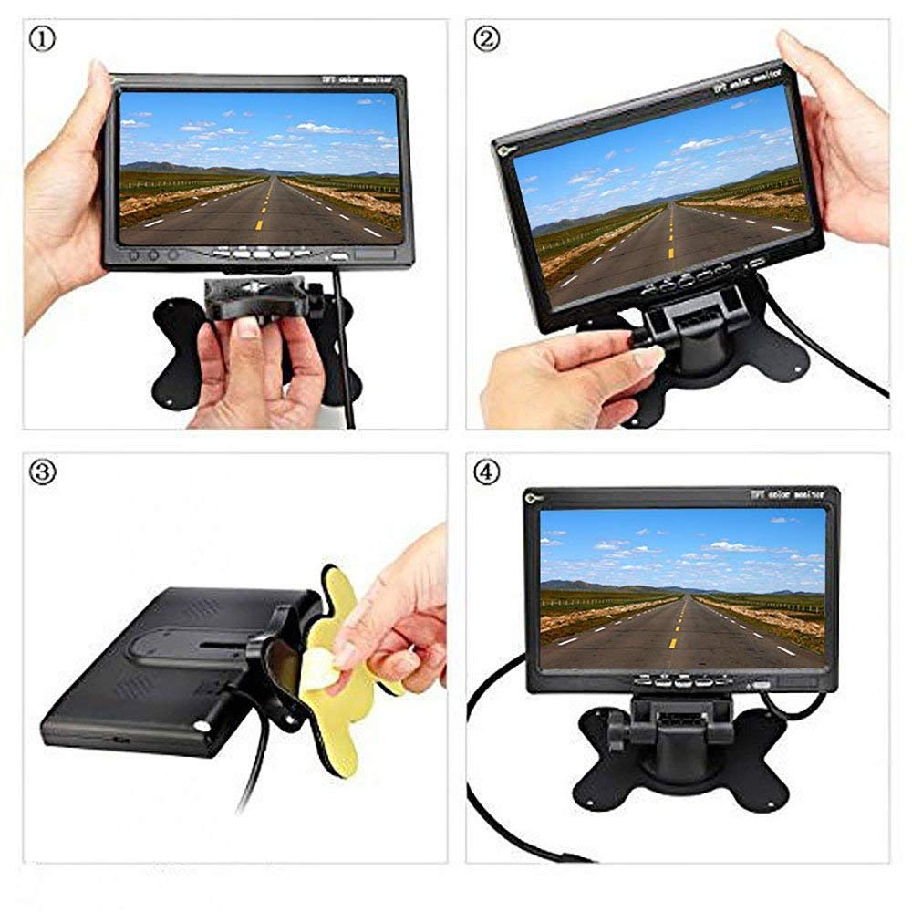 Buy Camecho Vehicle Backup Camera 7 Inch 4 Split Monitor+ 4 Cameras