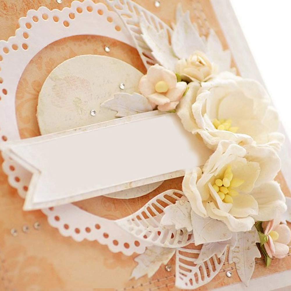 Set 3 Fustelle Metallo Per Biglietti - Forme Girasole, Loto E Rosa | Per Scrapbooking E Decorazioni Fai Da Te - Foto 8