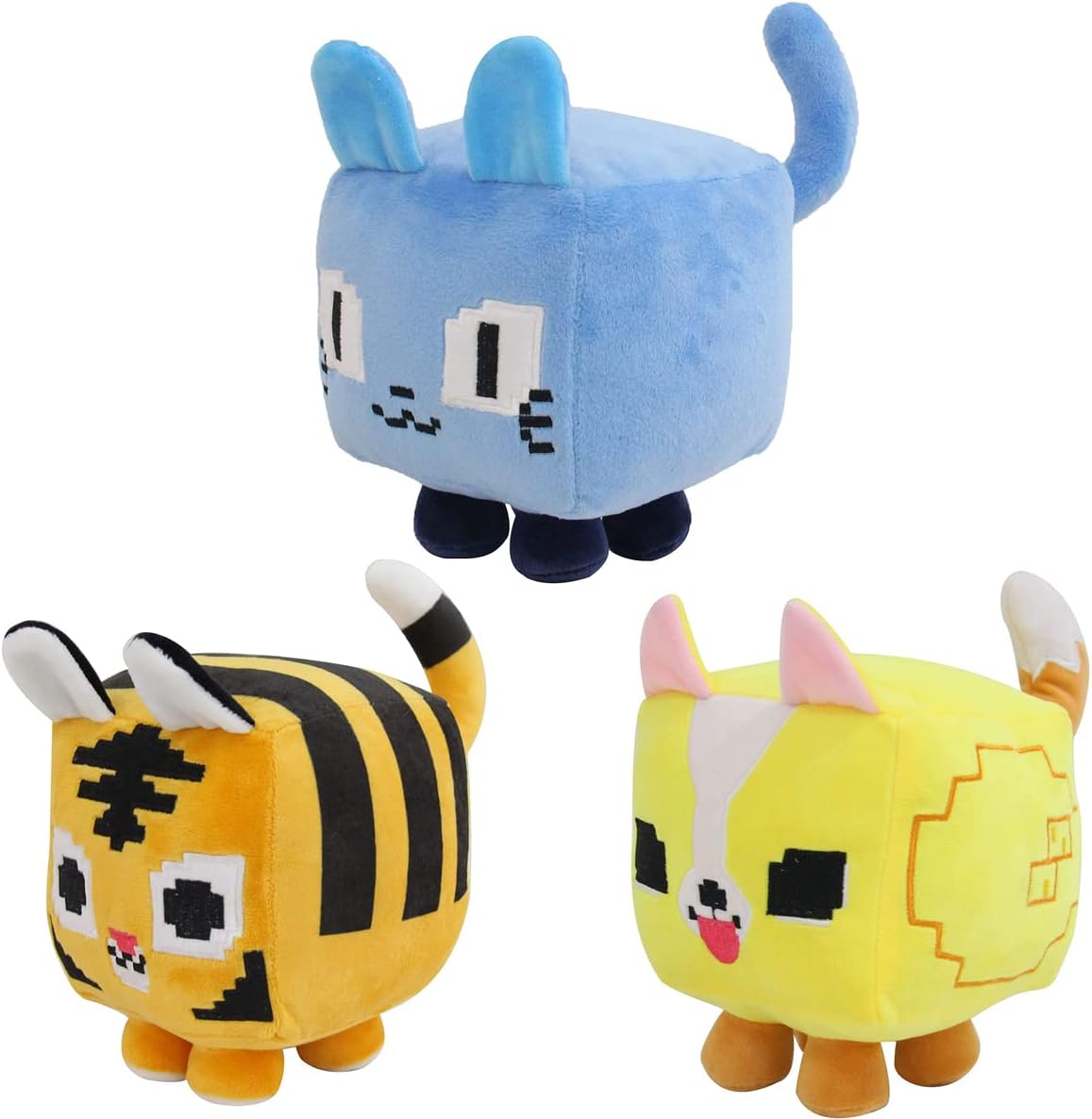 Eoiapina 3PCS Big Games Cat Plush Toys, Pet Simulator X Plush Toy Doll, Cat Stuffed Animals