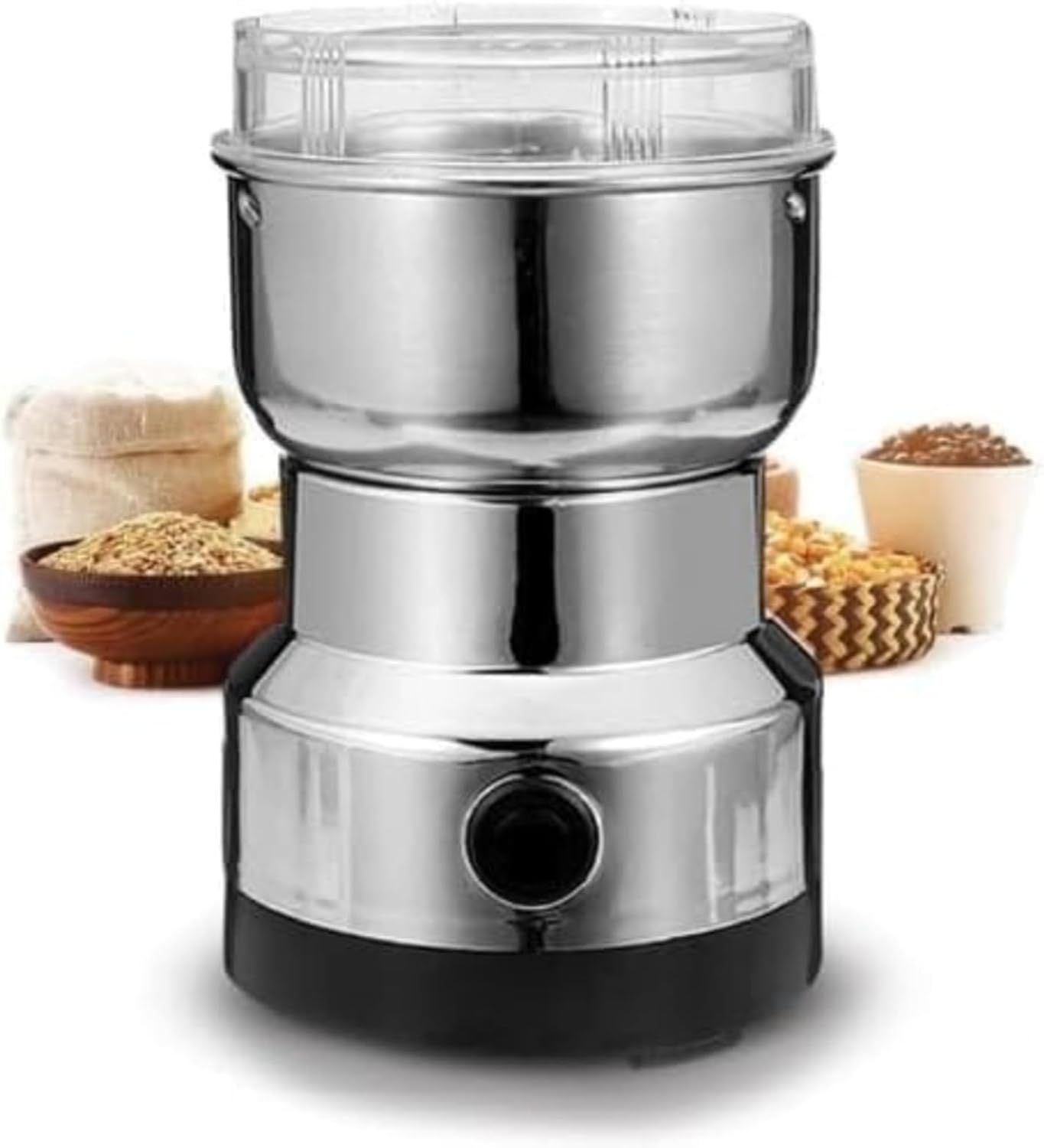 Electric Kitchen Mini Grinder Mixer – Electric chopper small Grinders for Spices, Seeds, Herbs, and Coffee Beans, Spice Blender and Espresso Grinders, Dry Grinder Stainless Steel Electric Kitchen Mini Grinder Mixer – Electric chopper small Grinders for Spices, Seeds, Herbs, and Coffee Beans, Spice Blender and Espresso Grinders, Dry Grinder Stainless Steel