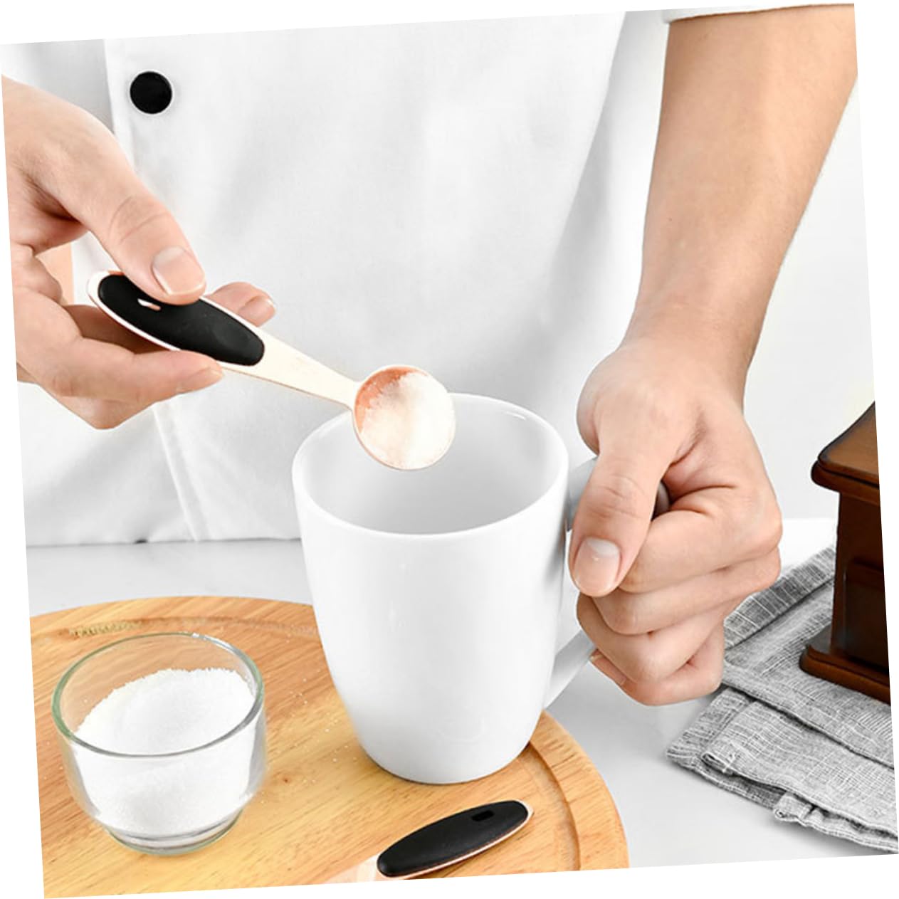 Amosfun Lot De 3 Cuillères À Mesurer En Forme De Rose Cuillères À Café Ustensiles De Cuisine Ustensiles De Cuisson Cuillères À Mesurer Accessoires De Cuisine Cuillère À Cocktail En