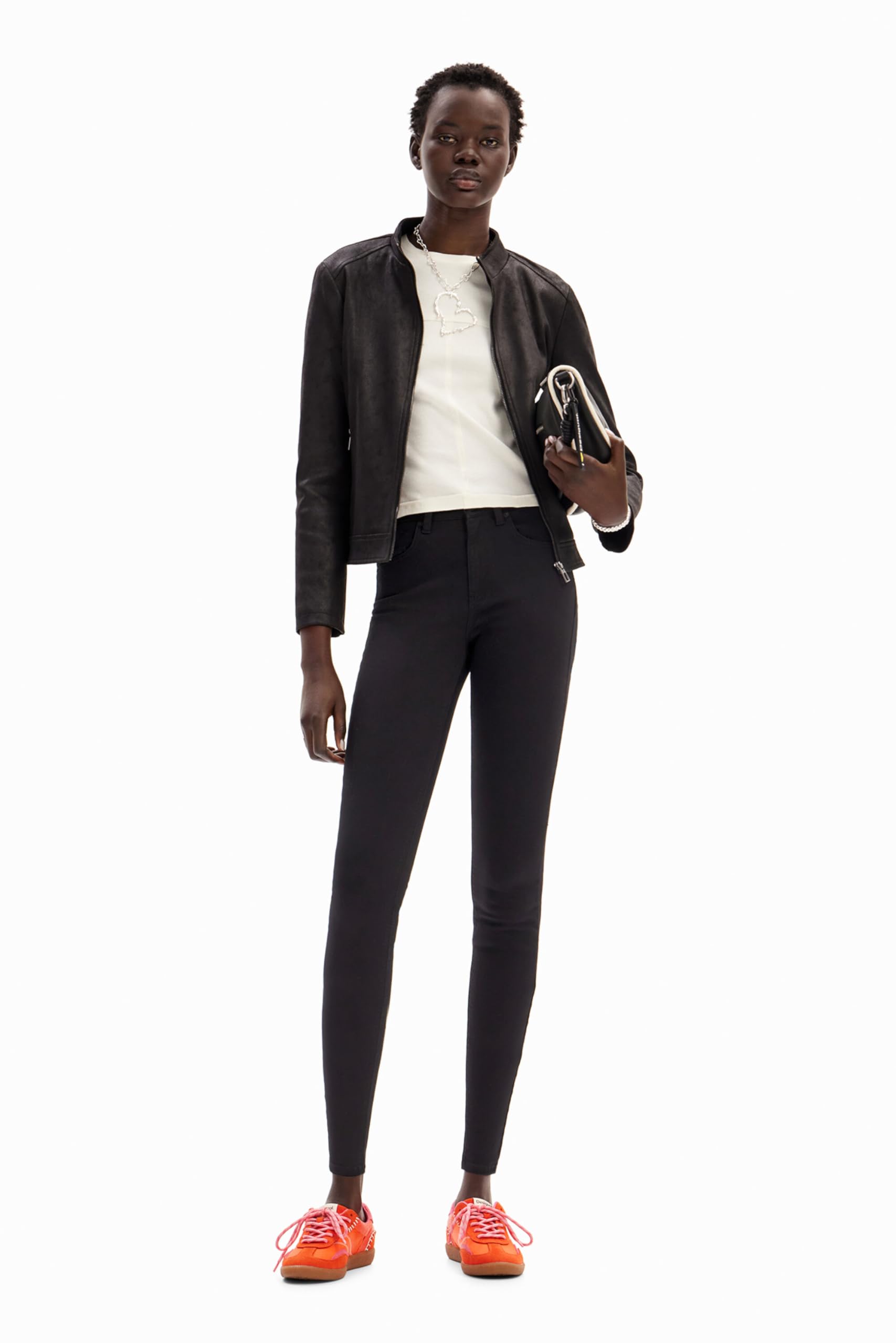 Desigual Women's Slim Push-Up Jeans Black