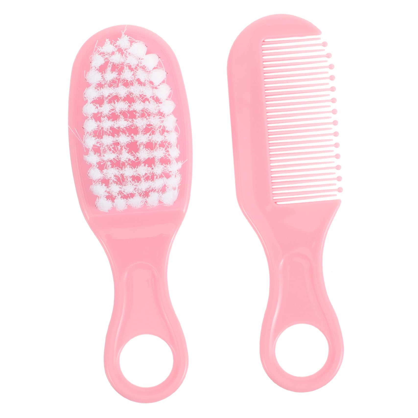 ASAKKURA Infant Massage Brush Set Soft Hair Brush Comb Static-Free Grooming Kit for Newborns