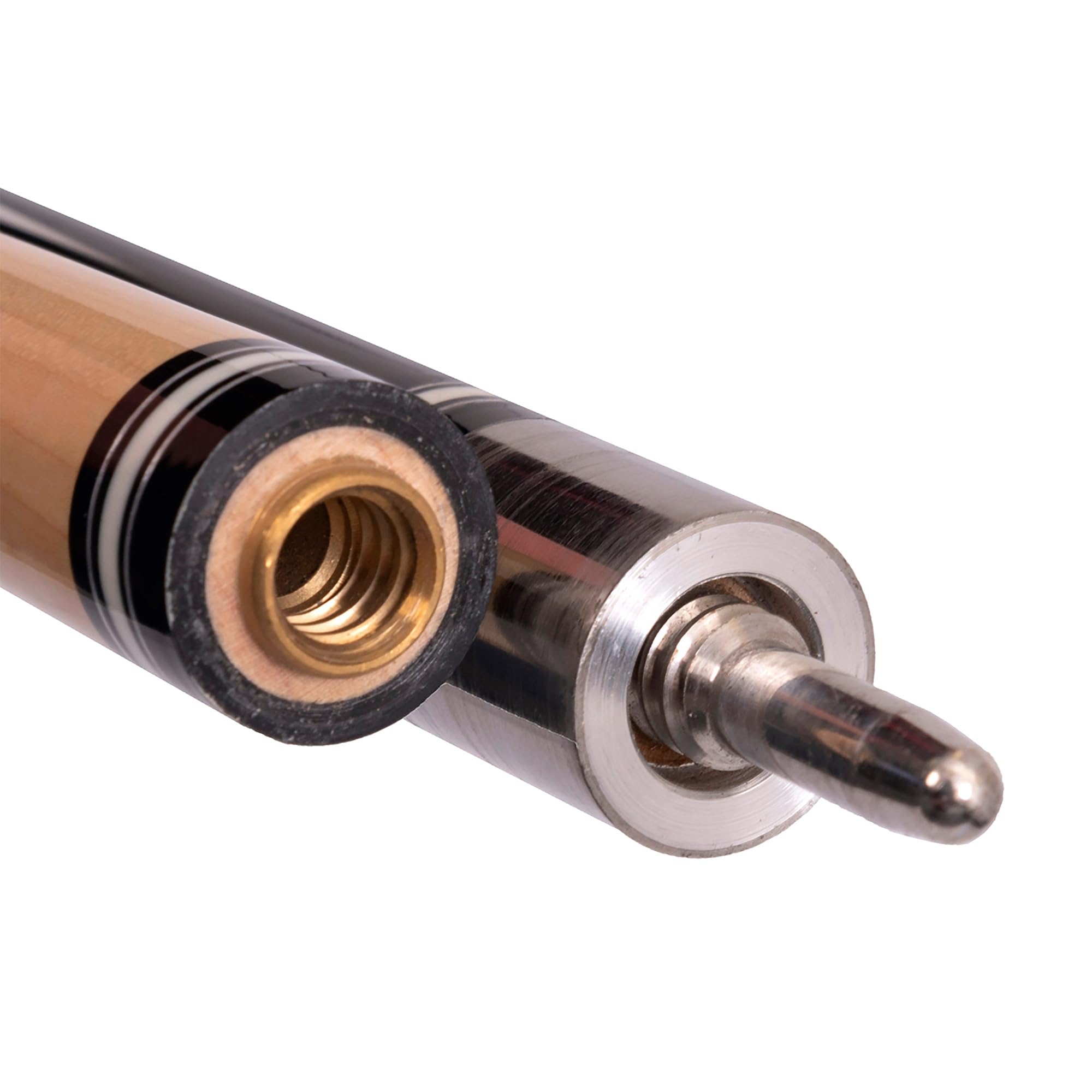 Parker Billardqueue Premium Edition PE-Serie, Profi-Cue, Quick-Joint 12,75 Mehrschicht Leder-Tip, Leinenband, Leder, Optional Extension Carbon 20cm
