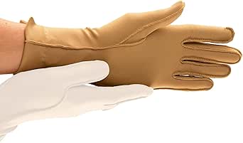 isotoner Women & Men Arthritis Compression Rheumatoid Pain Relief Gloves for joint support with Open/Full finger design