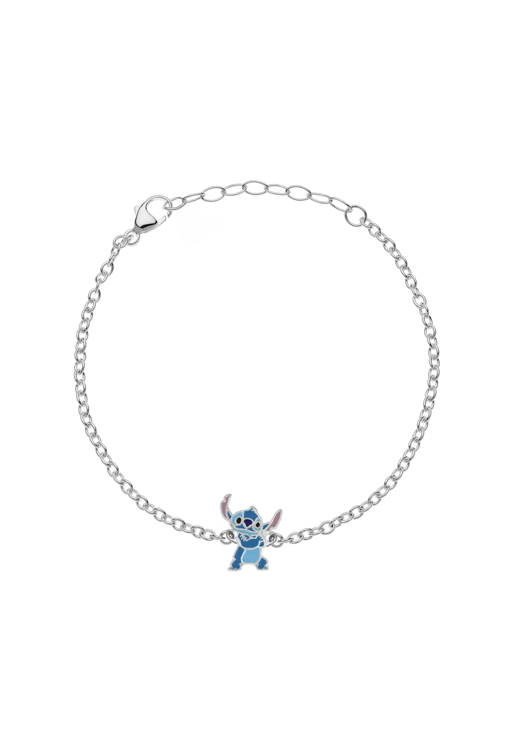 Disney Pulsera Stitch, talla única, Plata
