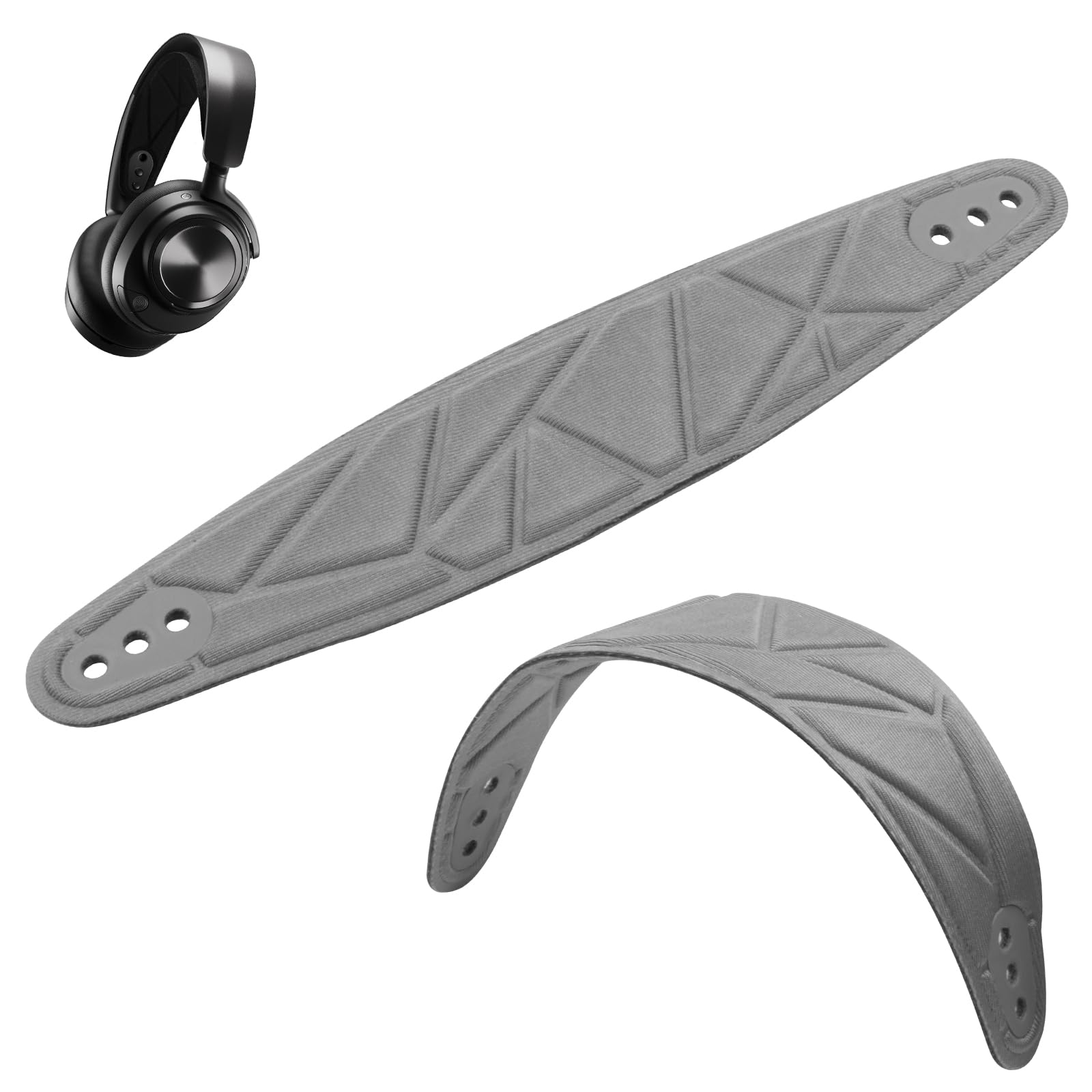 Kopfband für SteelSeries, Weicher Spandex-Memory-Schaumstoff aus TPU Ersatz-Gaming-Kopfhörerzubehör Kompatibel mit SteelSeries Arctis Nova 7, Nova Pro