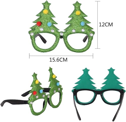Miniatura 2 de MEMOVAN Christmas Party Favors Christmas Glasses Frame Costume Eyeglasses Xmas Decorations Christmas Photo Booth Props for Christmas New Year Party