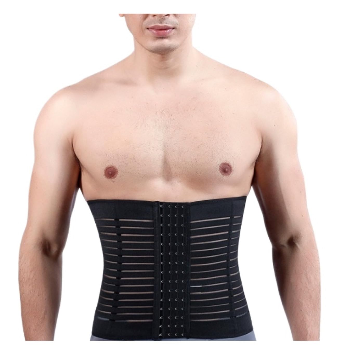 Faja Lumbar Faja Moldeadora Adelgazante para El Cuerpo, Faja Moldeadora Ajustable para Correr, Cinturón De Soporte para La Cintura Cinturón Apoyo Lumbar(Black,XL)
