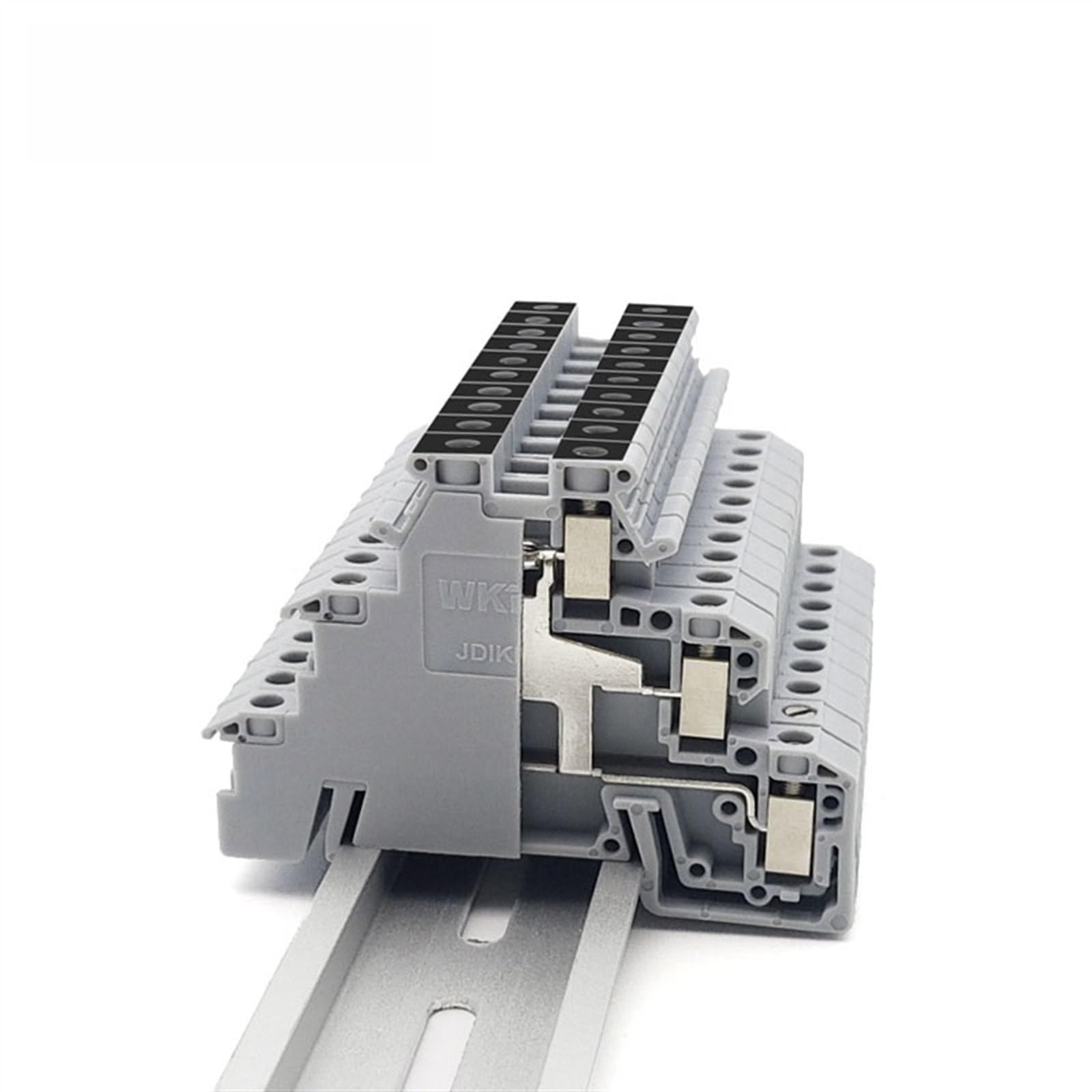 Bloque de terminales de carril Din DIKD-1.5-PV con conector de tornillo triple 6