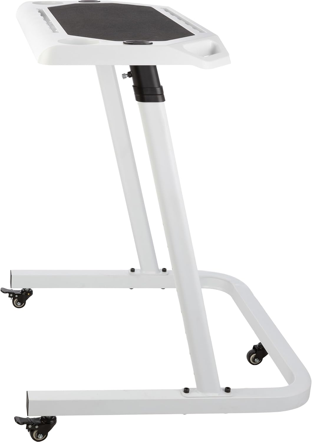 Bike Desk – Rolling Laptop Cart for Stationary Bike or Trainer, Adjustable Standing Desk with Non-Slip Laptop Holder and Lockable Wheels to Exercise While Working or Watching TV by RAD Cycle