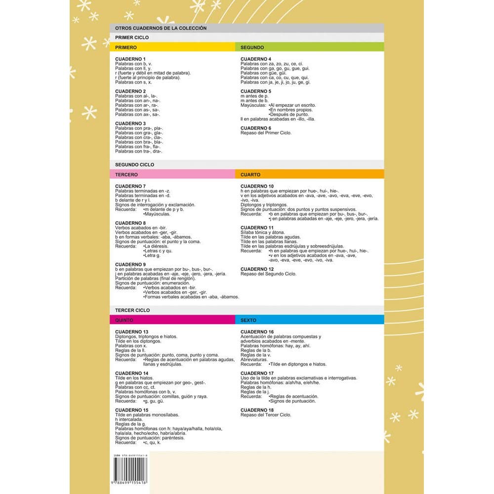 Pack Ortografía Divertida 3º primaria: Cuadernos 7, 8 y 9 | Material De Refuerzo Actividades sencillas | Editorial Geu (Niños de 8 a 9 años)